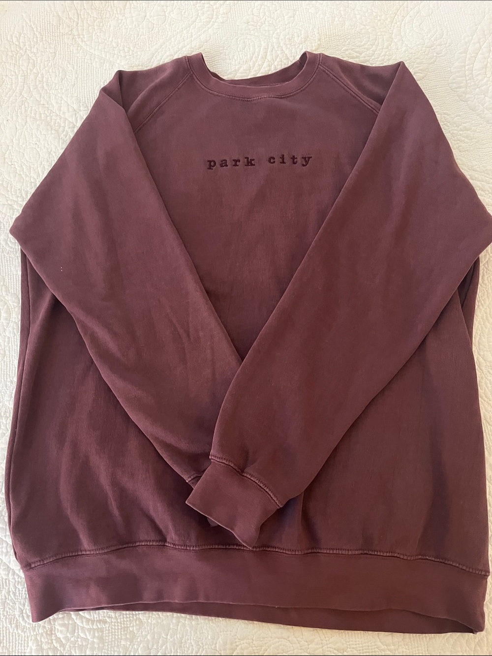 Park City Crewneck Sweatshirt in Burgundy XL